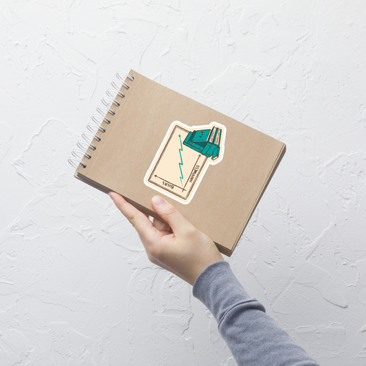 A graphic where happiness increases as the stack of books grows, accompanied by a cute little book with a friendly face. This design plays with the idea that reading is a direct fuel for well-being, mixing humor, cuteness, and a nerdy touch. Perfect for passionate readers, students, teachers, and anyone who finds joy in the pages of a good book.