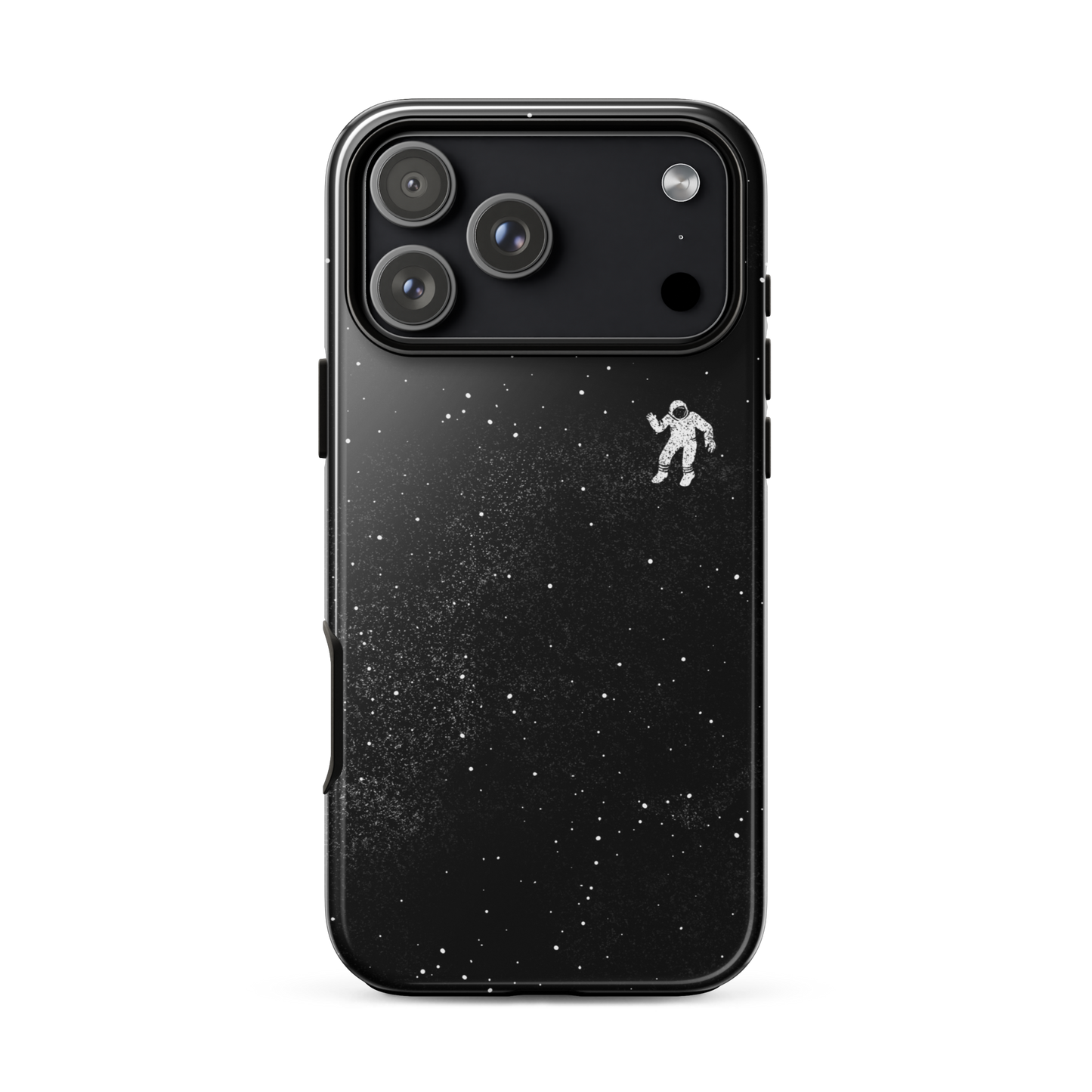 A small astronaut floating through space between the immensity of the universe and the stars. A perfect minimalist art for those who are passionate about space.