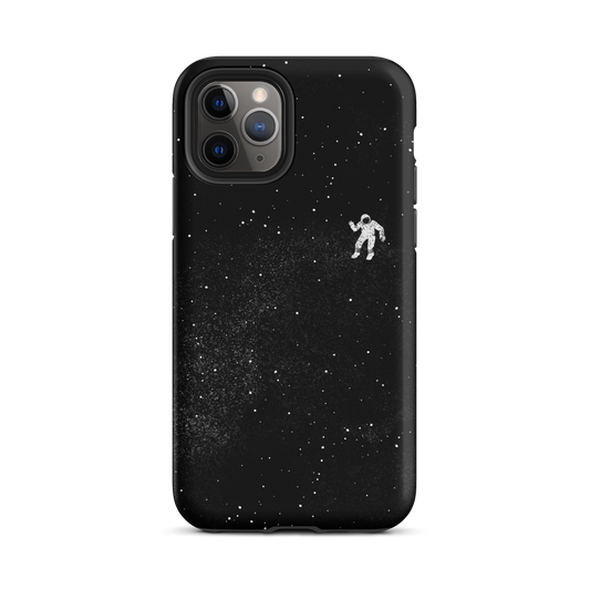 A small astronaut floating through space between the immensity of the universe and the stars. A perfect minimalist art for those who are passionate about space.