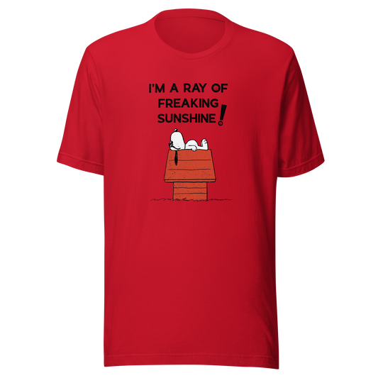 An iconic sleepy dog lies across his rooftop with peak sarcastic energy. A fun and relatable design for anyone who shines… but only after coffee.