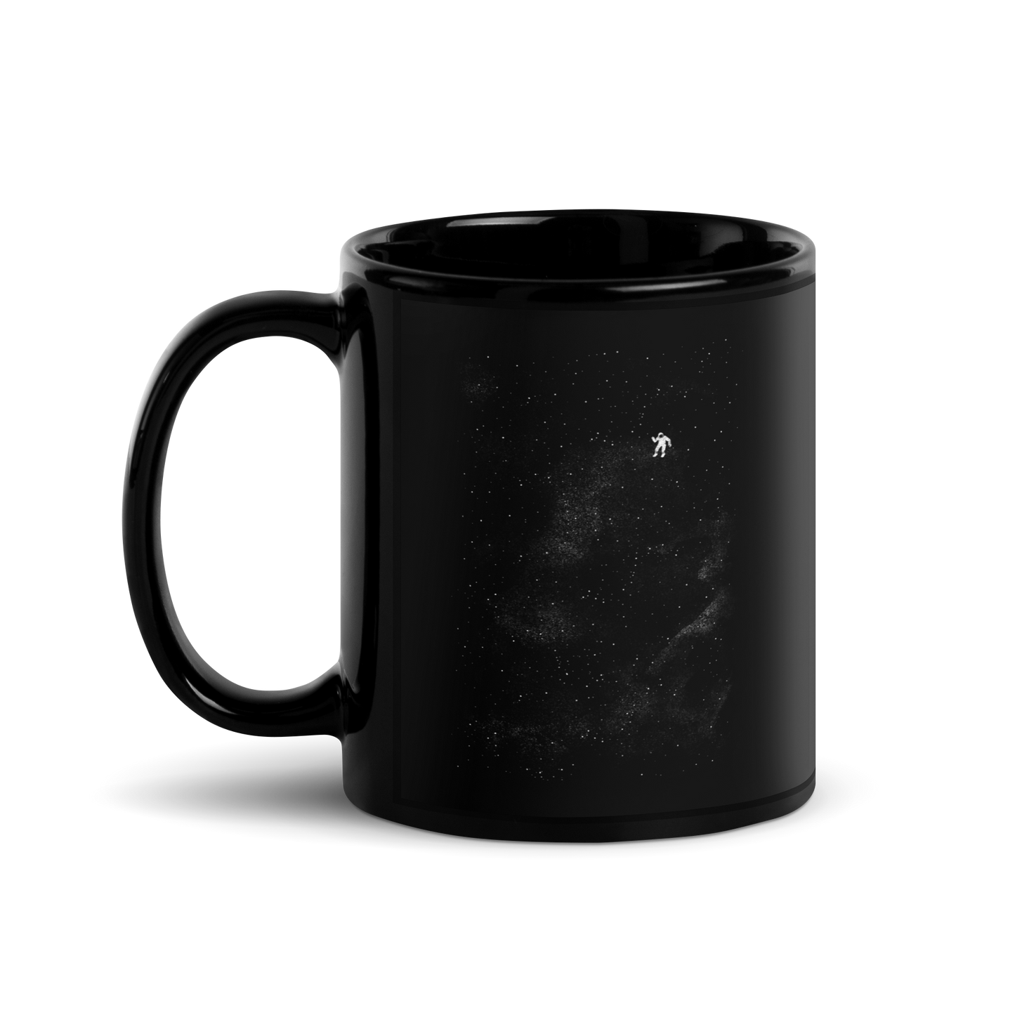 A small astronaut floating through space between the immensity of the universe and the stars. A perfect minimalist art for those who are passionate about space.