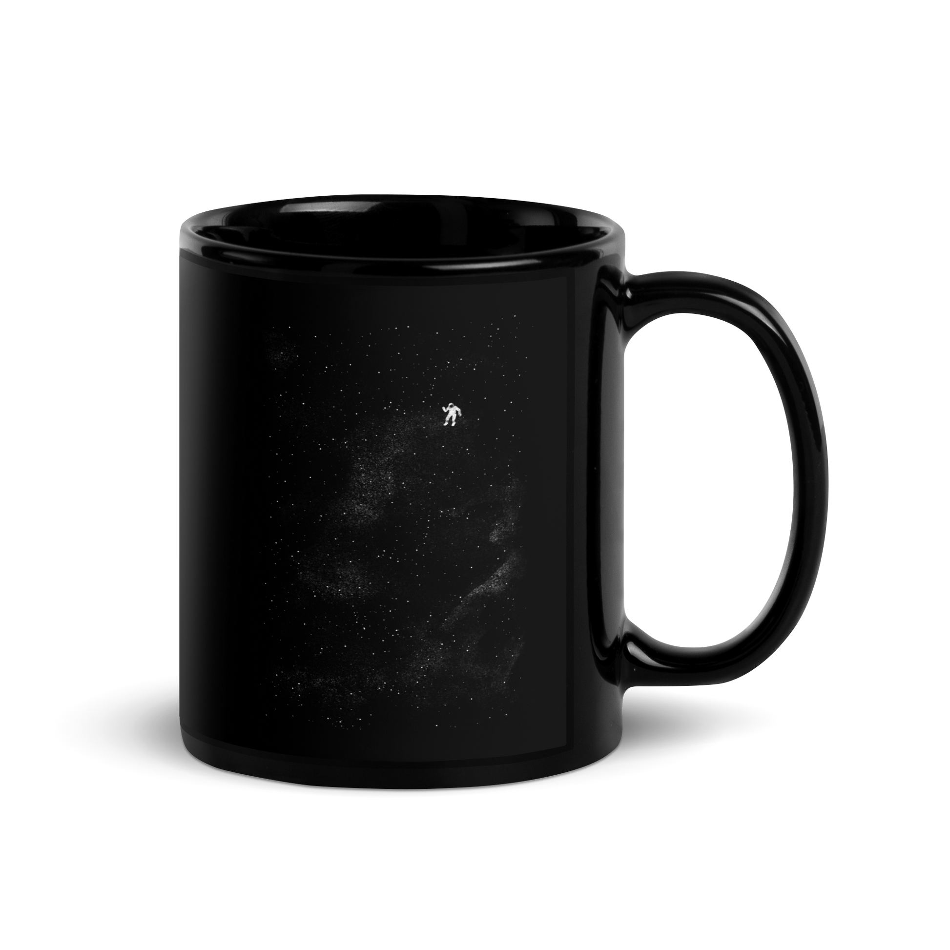 A small astronaut floating through space between the immensity of the universe and the stars. A perfect minimalist art for those who are passionate about space.