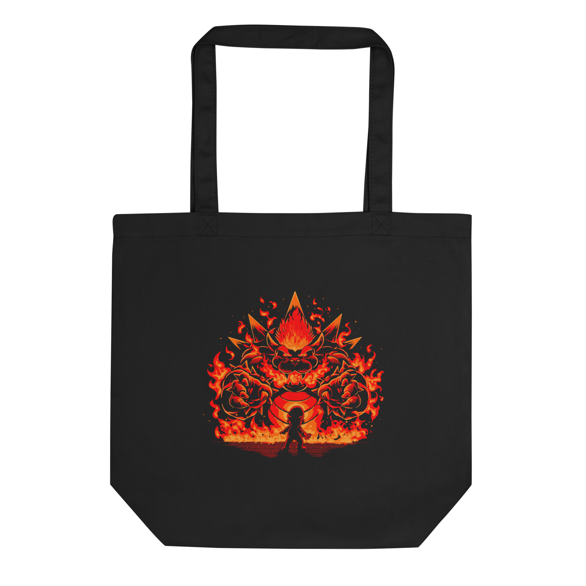 A tiny hero faces a furious, flaming boss way out of his pay grade. Explosive action, fiery humor, and a nod to those epic final battles in classic games.