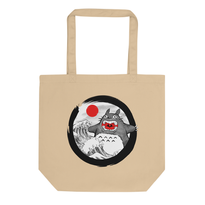 A chaotic mashup of iconic Japanese waves and a not-so-gentle forest spirit. Bold, loud, and totally unexpected.