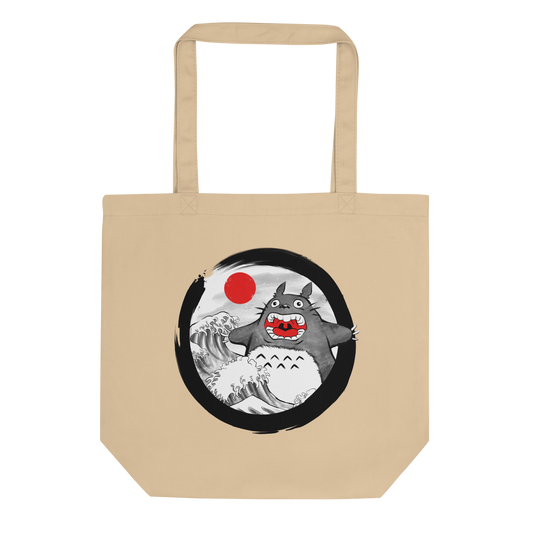 A chaotic mashup of iconic Japanese waves and a not-so-gentle forest spirit. Bold, loud, and totally unexpected.