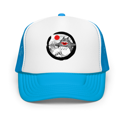 A chaotic mashup of iconic Japanese waves and a not-so-gentle forest spirit. Bold, loud, and totally unexpected.