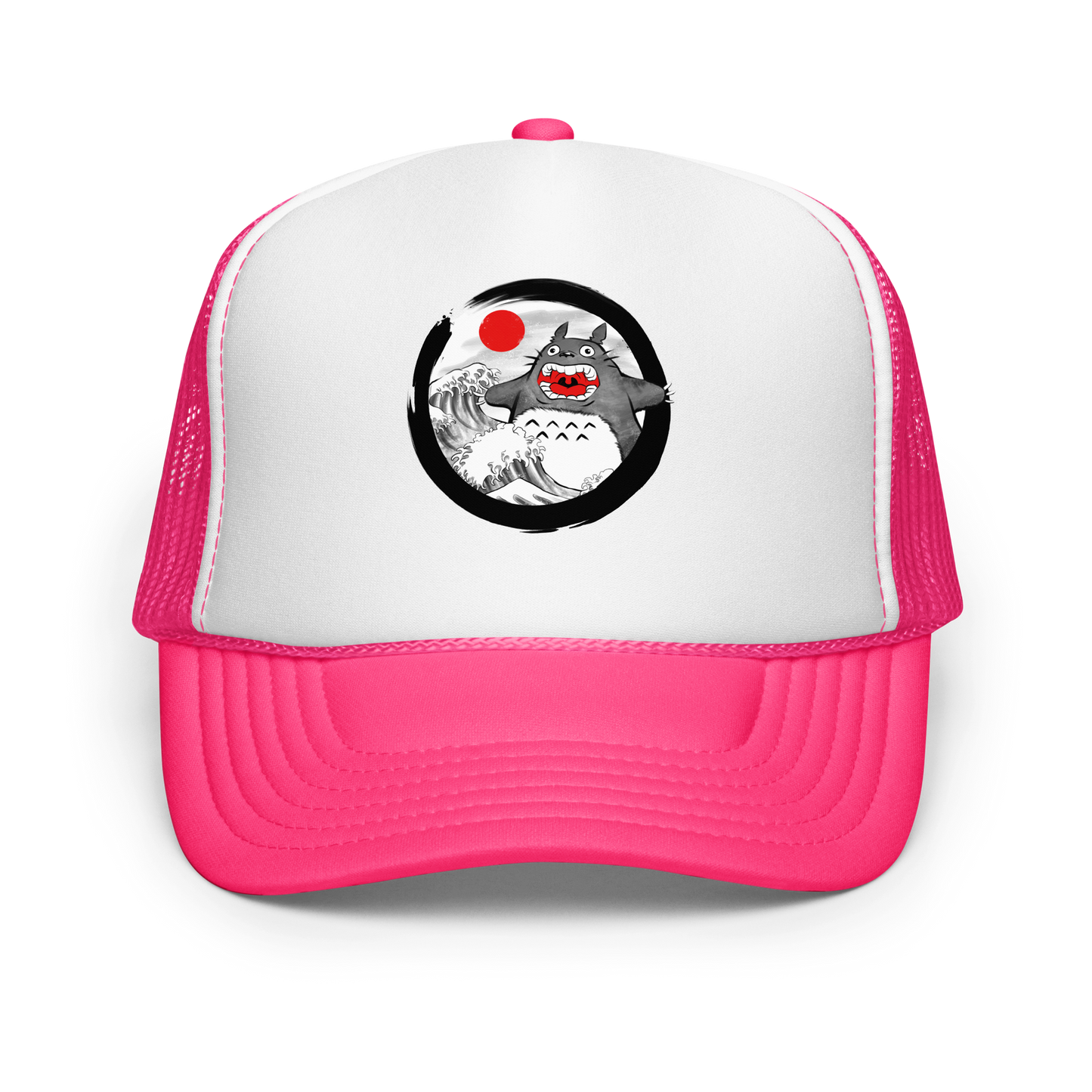 A chaotic mashup of iconic Japanese waves and a not-so-gentle forest spirit. Bold, loud, and totally unexpected.