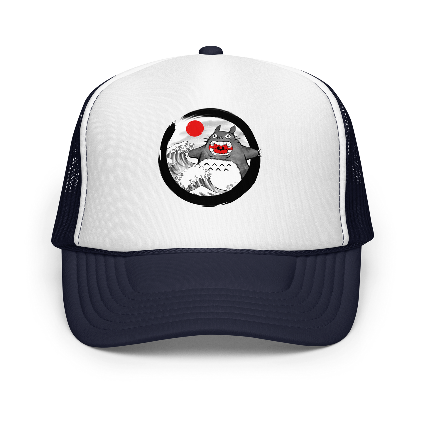 A chaotic mashup of iconic Japanese waves and a not-so-gentle forest spirit. Bold, loud, and totally unexpected.