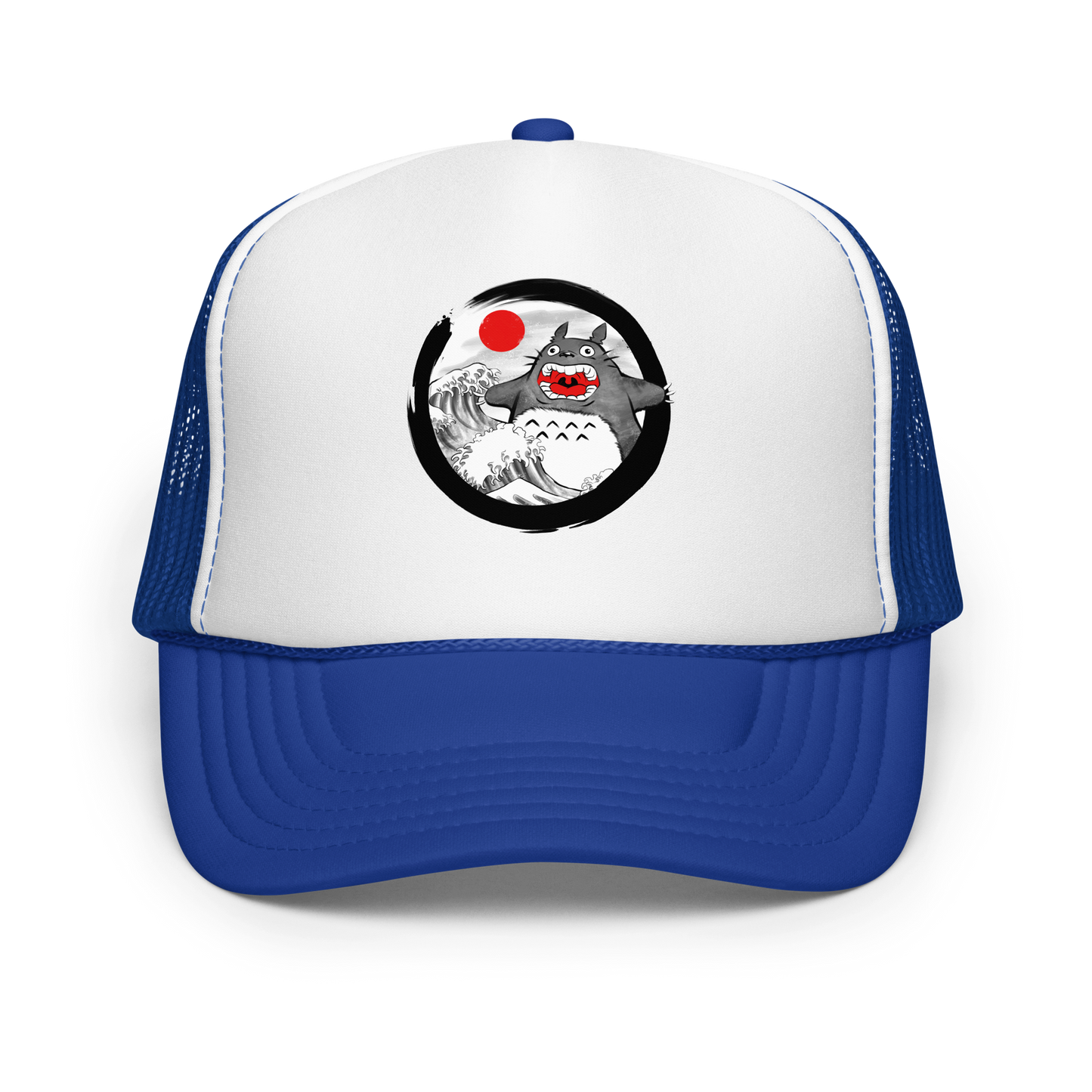 A chaotic mashup of iconic Japanese waves and a not-so-gentle forest spirit. Bold, loud, and totally unexpected.