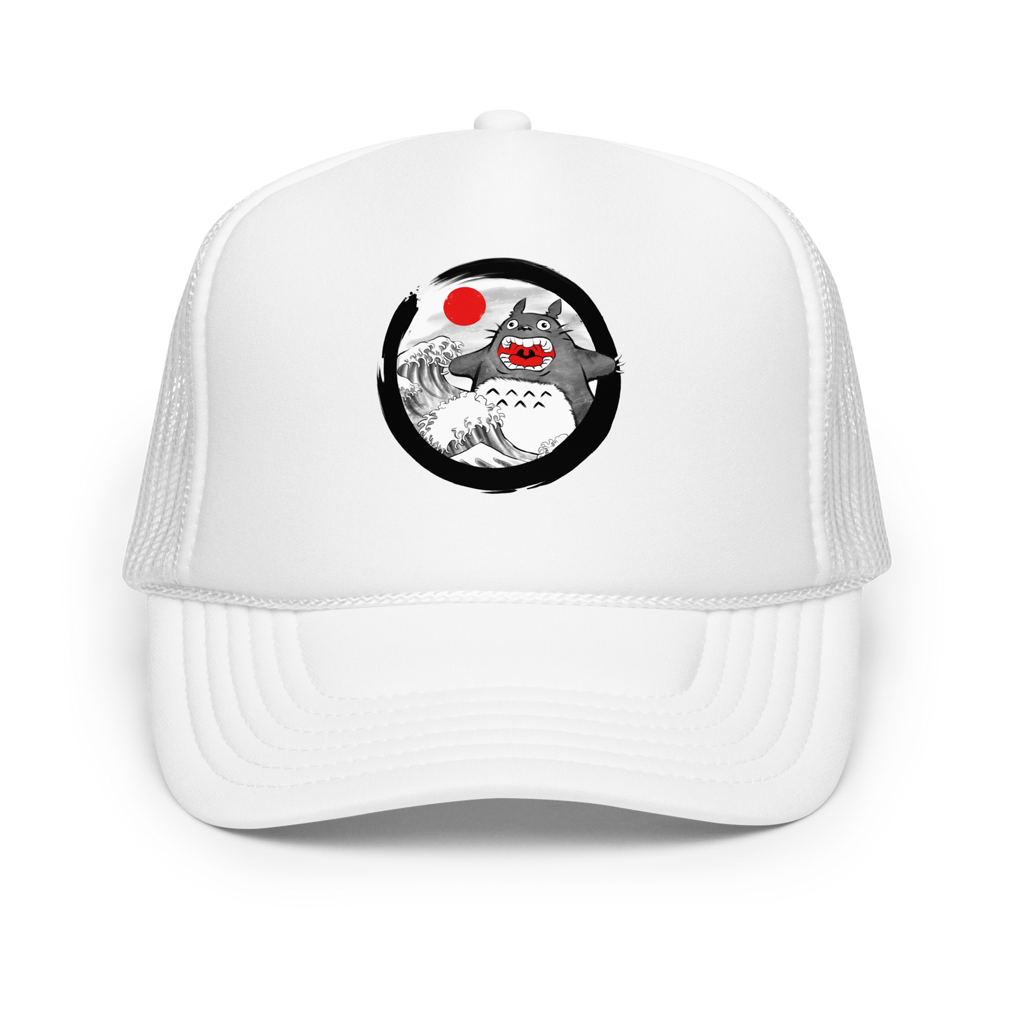 A chaotic mashup of iconic Japanese waves and a not-so-gentle forest spirit. Bold, loud, and totally unexpected.