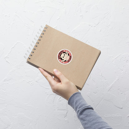 A stamp-style illustration of a cute kitten giving a two-finger thumbs-up, paired with the humorous phrase “Make America Cat Again”. A fun, ironic design for cat lovers and fans of playful pop culture art.
