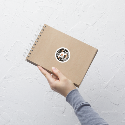 A quirky stamp-style design featuring a cute spotted cow holding a knife alongside the phrase "Milk Off You Coward". Blending dark humour with a cheeky attitude, this playful design is perfect for cow lovers, fans of sarcastic humour, and anyone who enjoys bold, irreverent artwork.