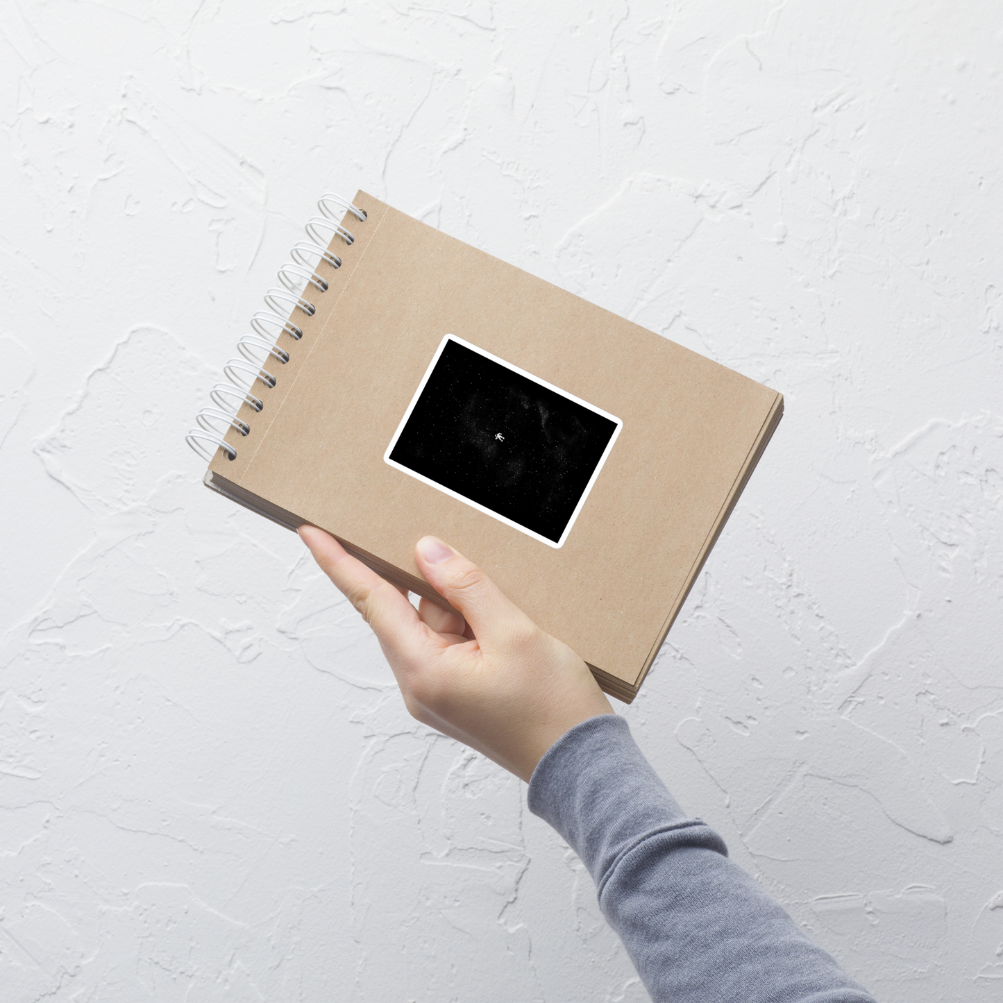 A small astronaut floating through space between the immensity of the universe and the stars. A perfect minimalist art for those who are passionate about space.