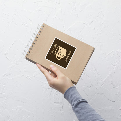A fun illustration of a smiling coffee mug holding a knife, paired with the phrase “I Didn’t Stab Anyone Today”. A sarcastic, coffee-lover design that celebrates patience, caffeine, and getting through the day with humour.