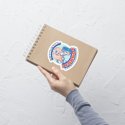 A playful illustration of a brain with long arms and legs walking confidently, paired with the phrase ‘I Came, I Saw, I Forgot What I Was Doing’. A humorous design inspired by everyday distractions and forgetfulness, perfect for curious minds and anyone who relates to losing their train of thought.