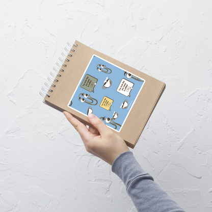 A seamless pattern featuring a cute retro-style paperclip character holding a cup of coffee, paired with the phrase “You Look Like You Need a Coffee”. A playful and relatable design inspired by classic office nostalgia, perfect for coffee lovers, work-from-home routines, and anyone who survives the day one cup at a time.