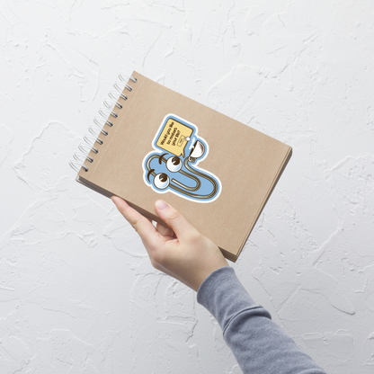 A playful paperclip character holding a cup of coffee with the phrase ‘You Look Like You Need a Coffee’. A witty, nostalgic design perfect for coffee lovers and fans of retro tech humour.