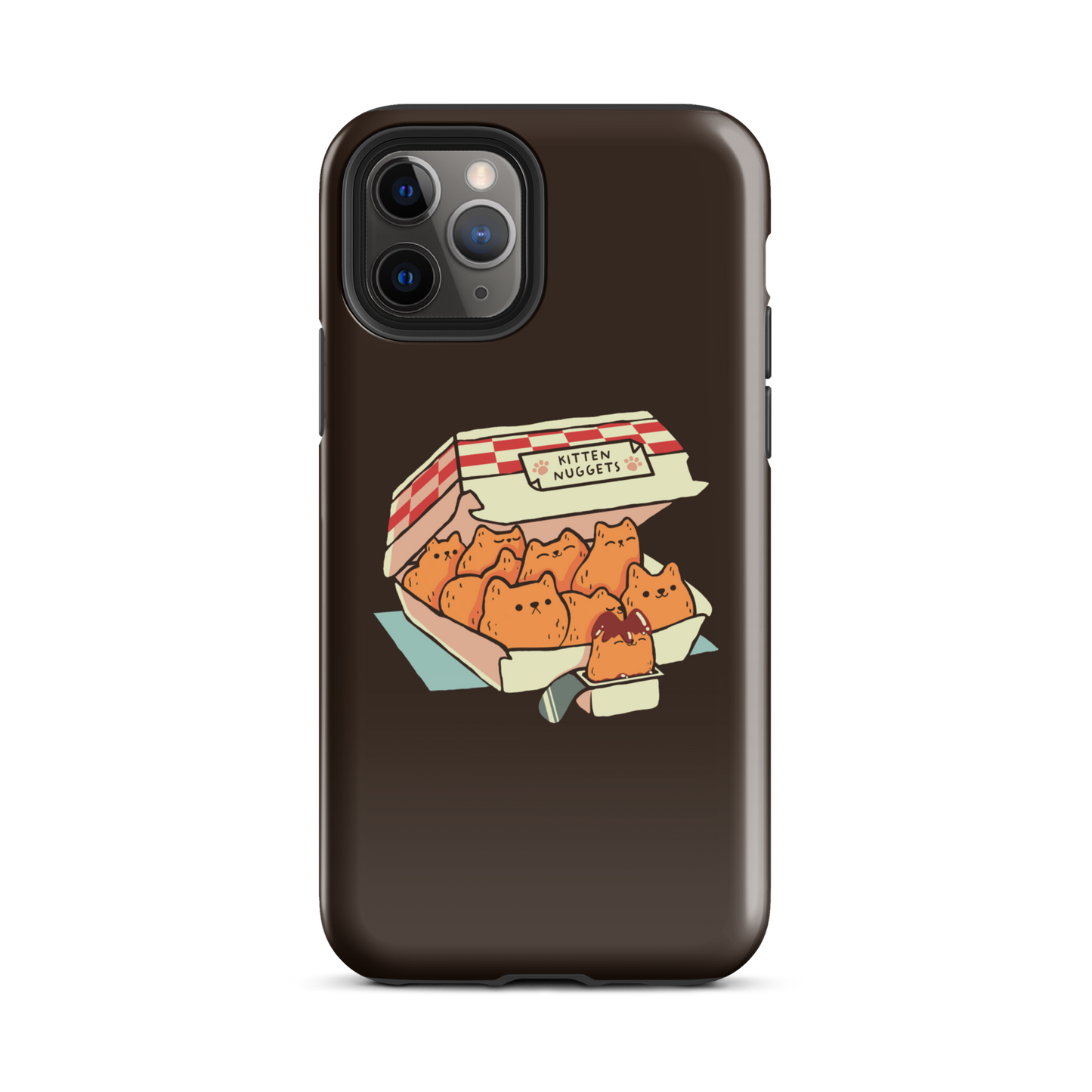 A box of cute nuggets that are shaped like cute kittens. An art that mixes humor, kittens and fast food.