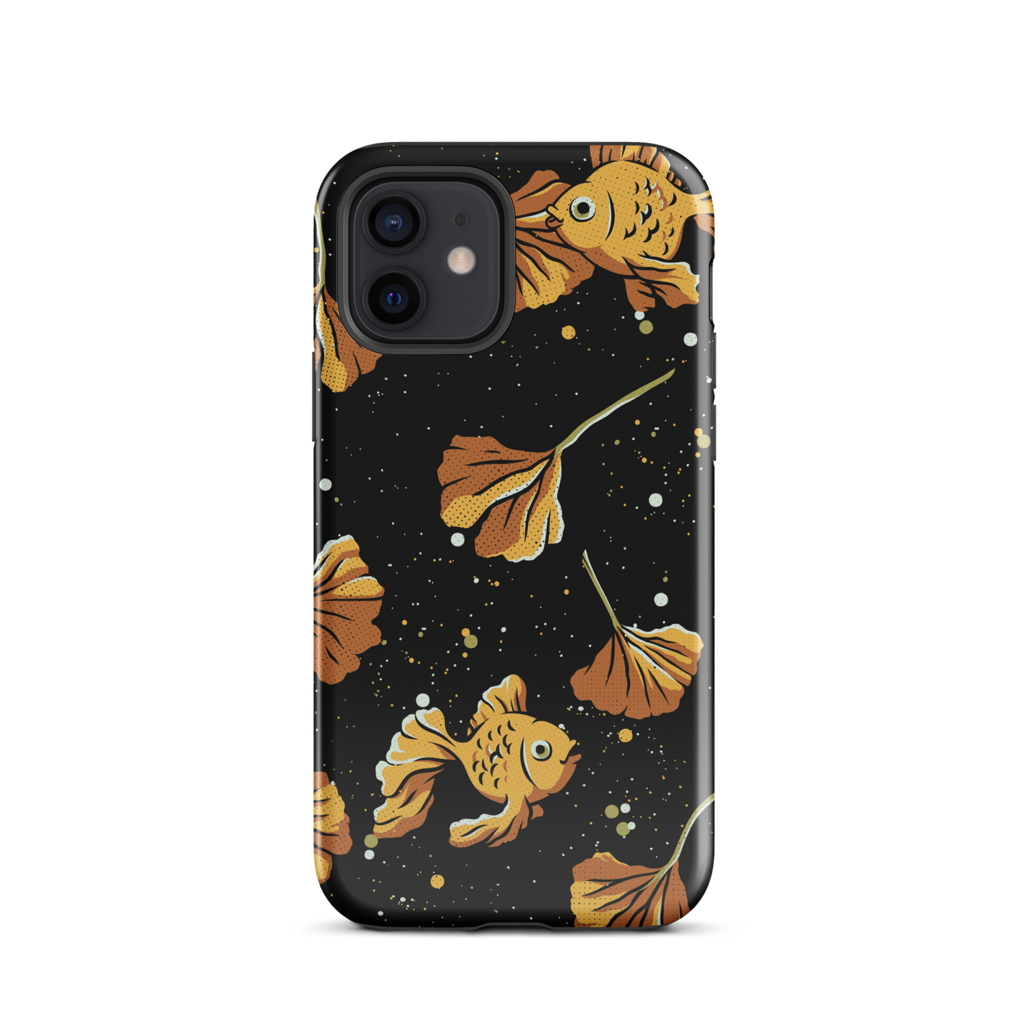 A branch of ginkgo that blends in with the background and disguises itself with several goldfish as if they were its leaves. An art for those who love goldfish.