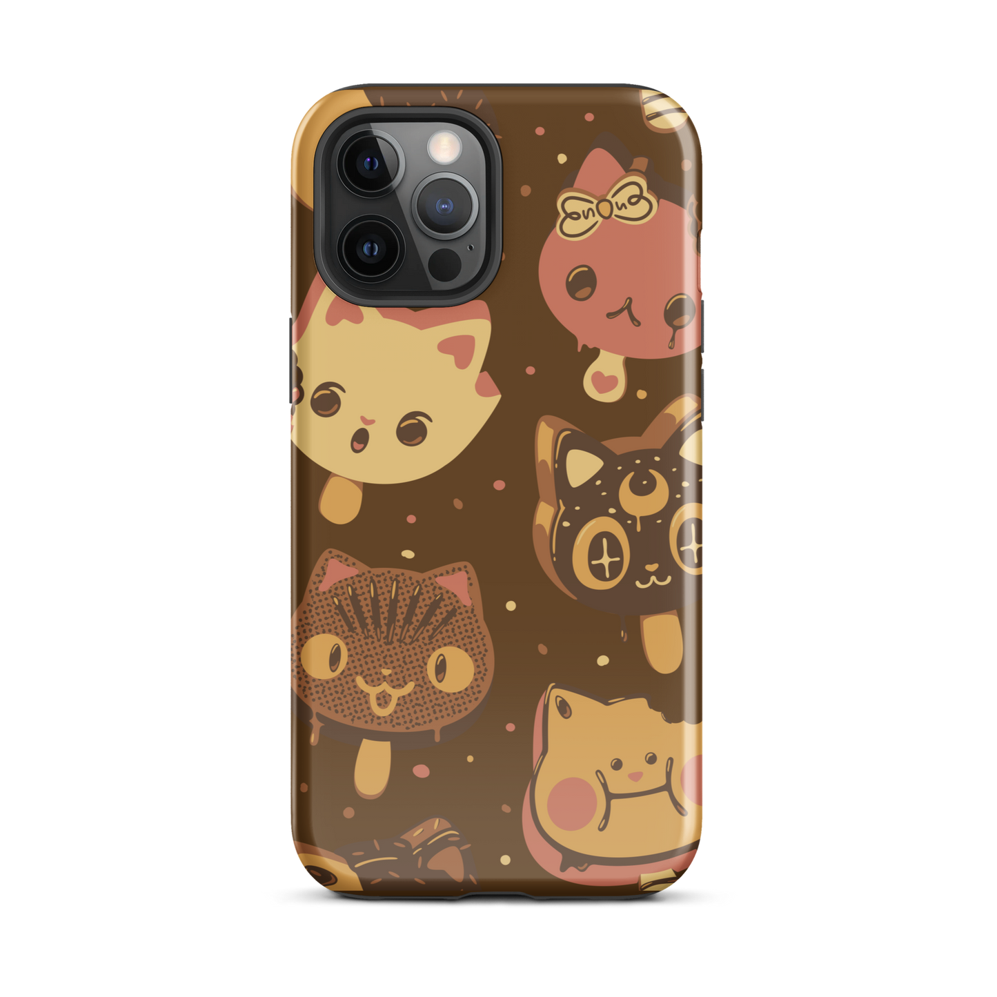 Kawaii-style popsicle cats, each with different expressions and toppings, blending cuteness and fun. This artwork combines the love of cats and sweets in an irresistible and creative design. Perfect for cat lovers and kawaii fans.