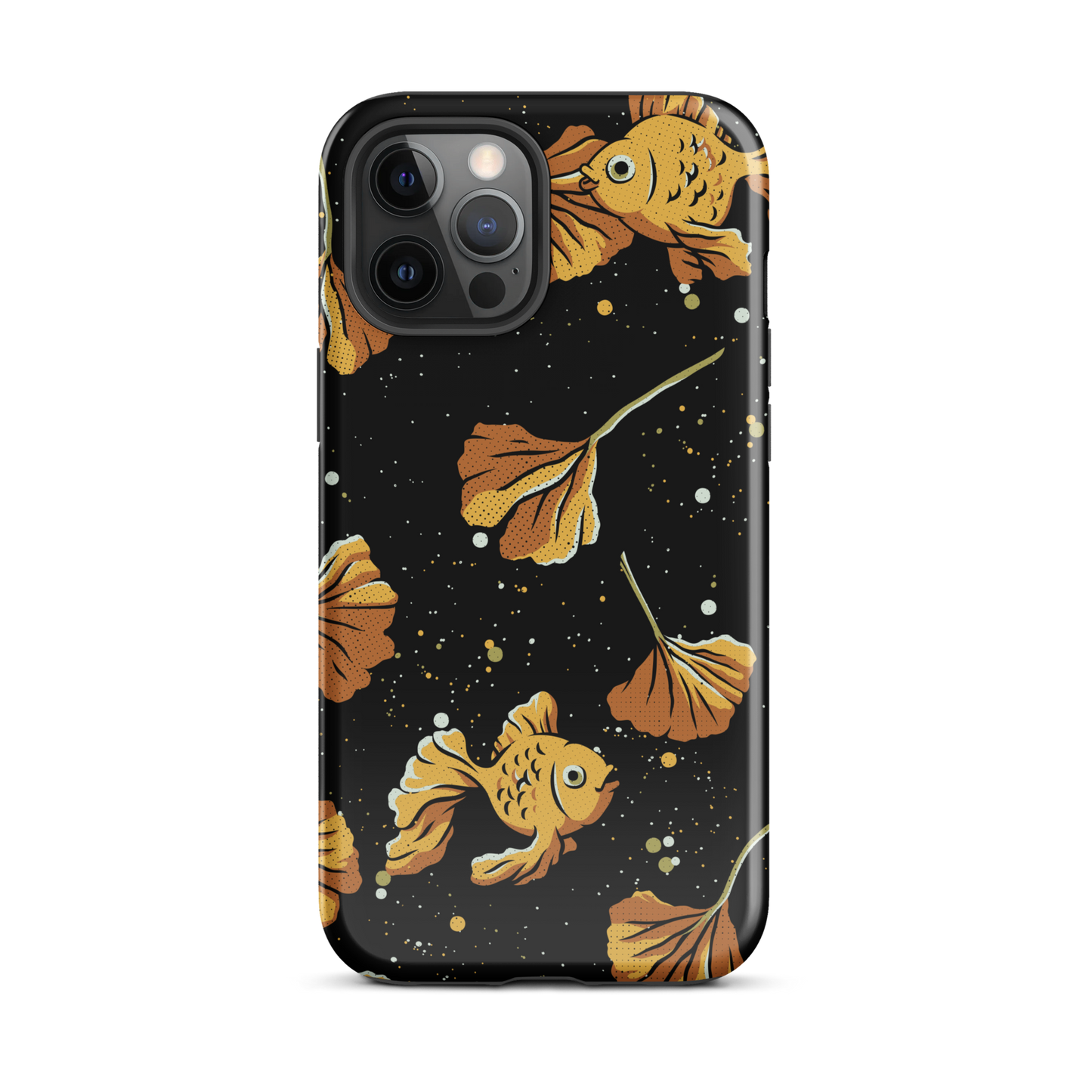 A branch of ginkgo that blends in with the background and disguises itself with several goldfish as if they were its leaves. An art for those who love goldfish.