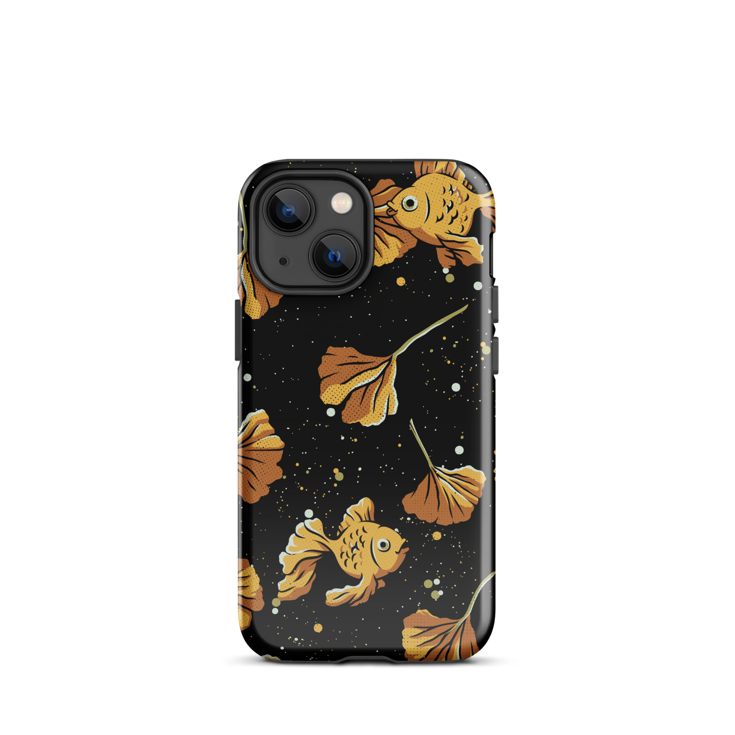 A branch of ginkgo that blends in with the background and disguises itself with several goldfish as if they were its leaves. An art for those who love goldfish.