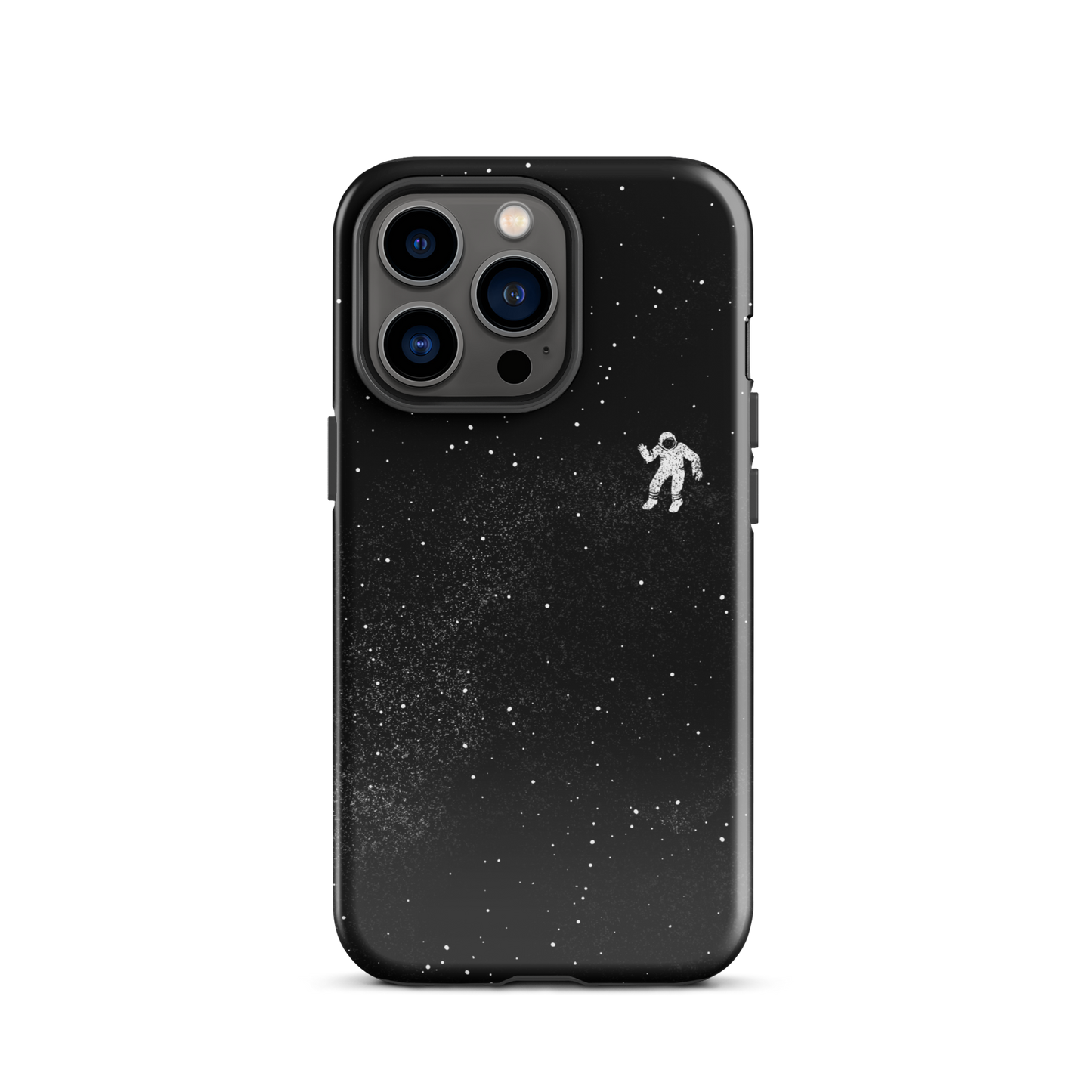 A small astronaut floating through space between the immensity of the universe and the stars. A perfect minimalist art for those who are passionate about space.