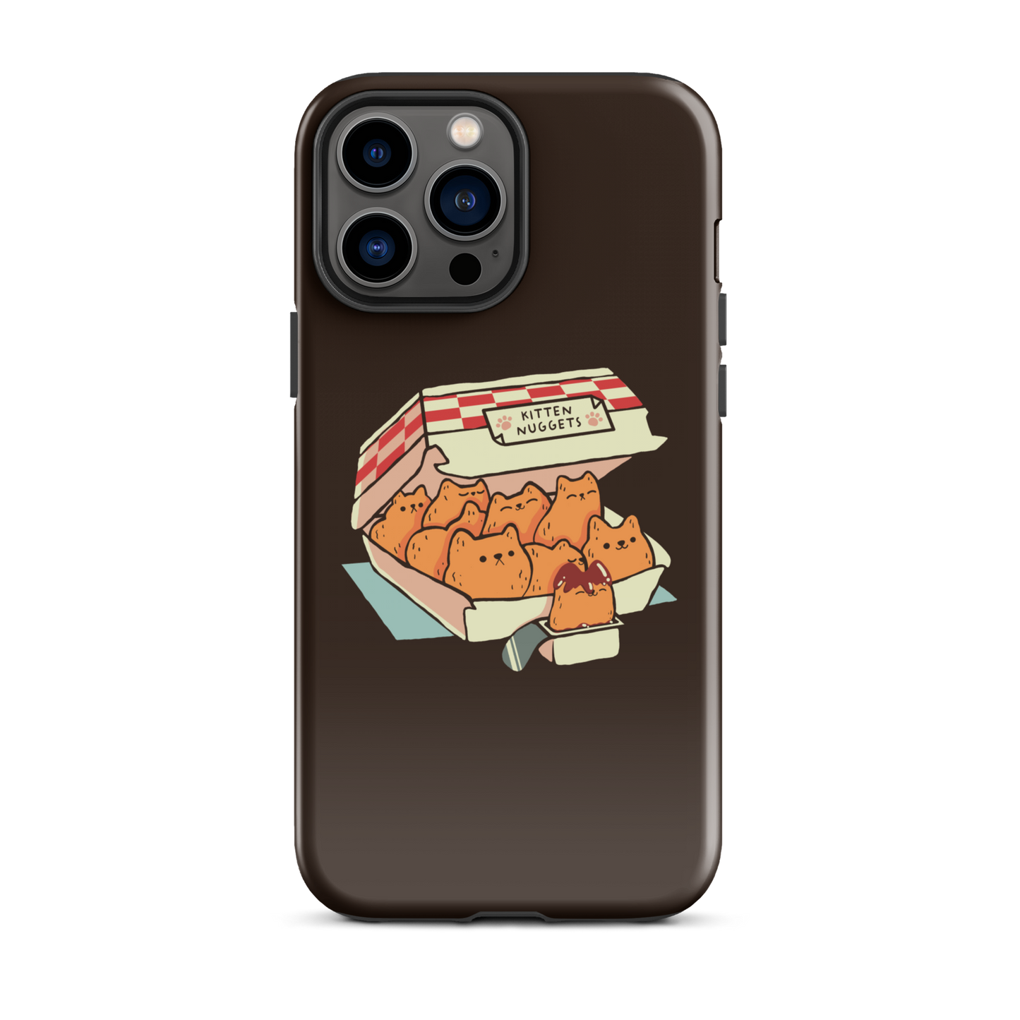 A box of cute nuggets that are shaped like cute kittens. An art that mixes humor, kittens and fast food.