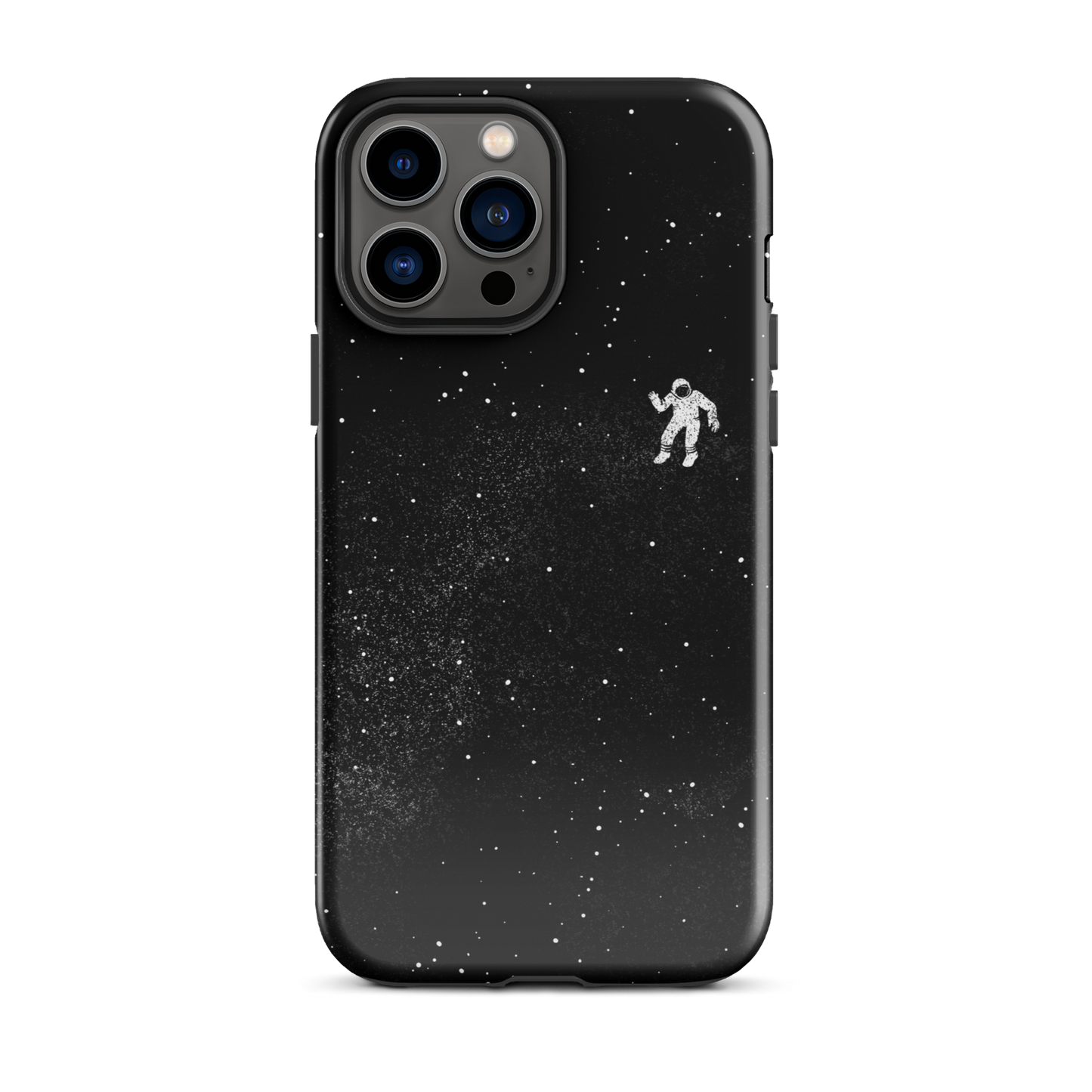 A small astronaut floating through space between the immensity of the universe and the stars. A perfect minimalist art for those who are passionate about space.