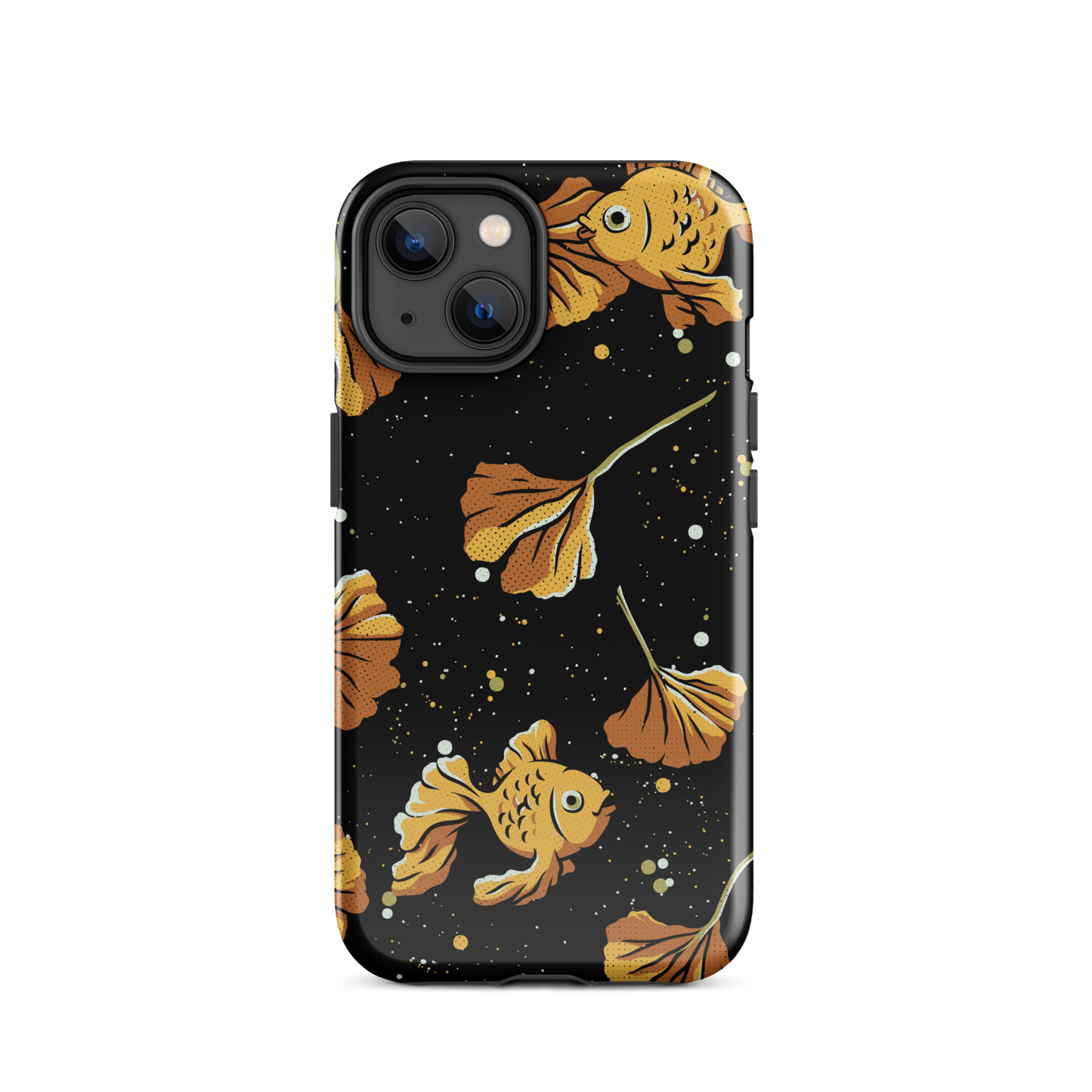 A branch of ginkgo that blends in with the background and disguises itself with several goldfish as if they were its leaves. An art for those who love goldfish.