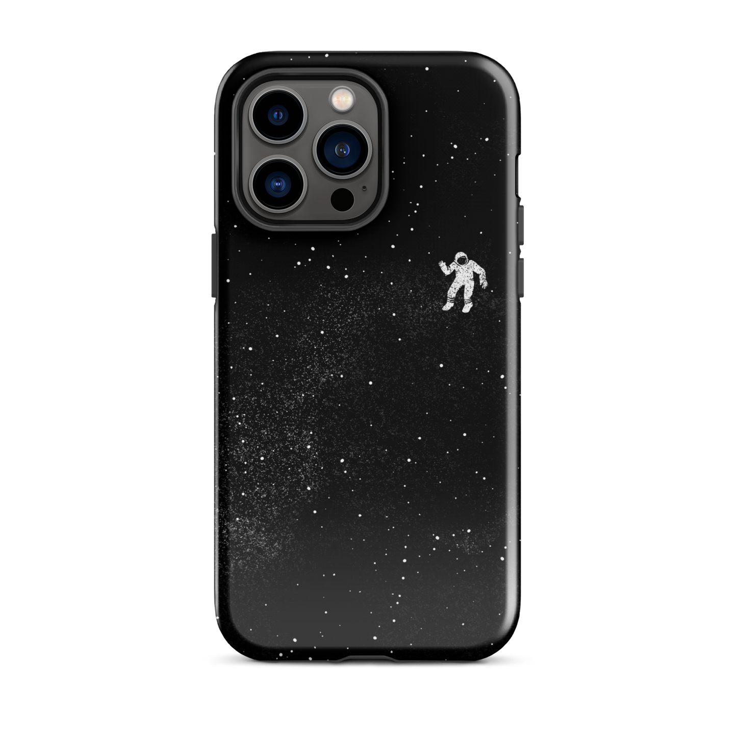 A small astronaut floating through space between the immensity of the universe and the stars. A perfect minimalist art for those who are passionate about space.