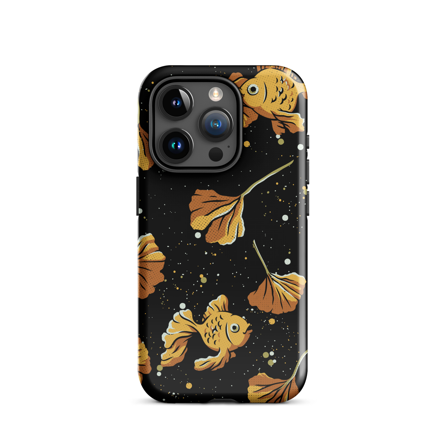A branch of ginkgo that blends in with the background and disguises itself with several goldfish as if they were its leaves. An art for those who love goldfish.