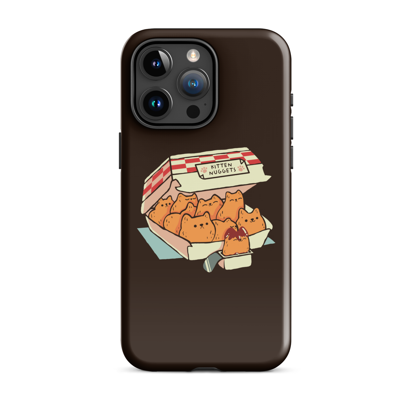 A box of cute nuggets that are shaped like cute kittens. An art that mixes humor, kittens and fast food.