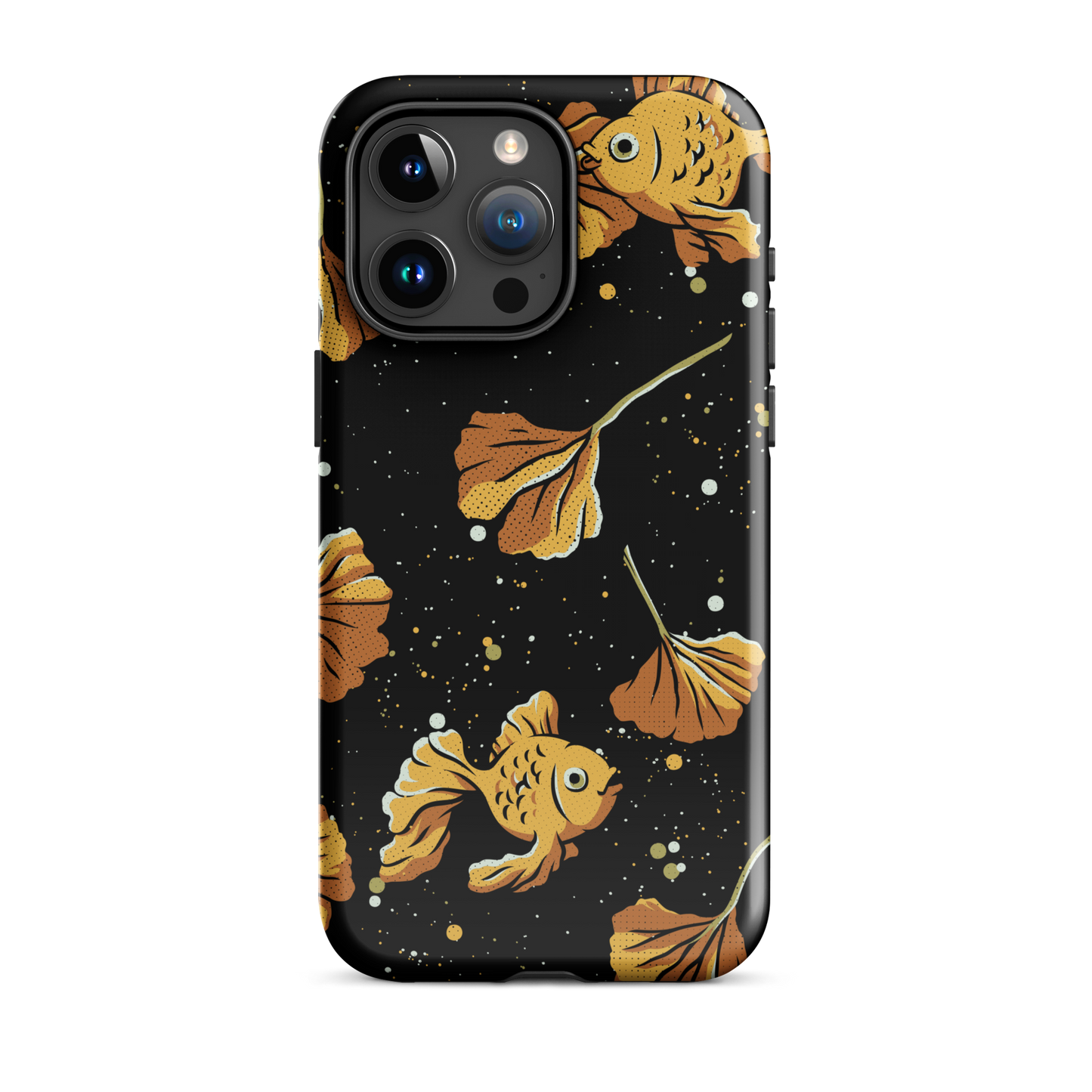 A branch of ginkgo that blends in with the background and disguises itself with several goldfish as if they were its leaves. An art for those who love goldfish.