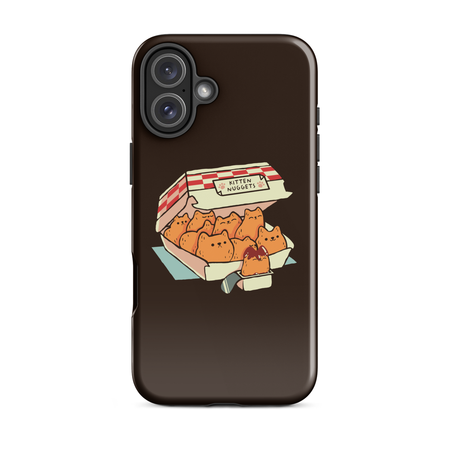 A box of cute nuggets that are shaped like cute kittens. An art that mixes humor, kittens and fast food.