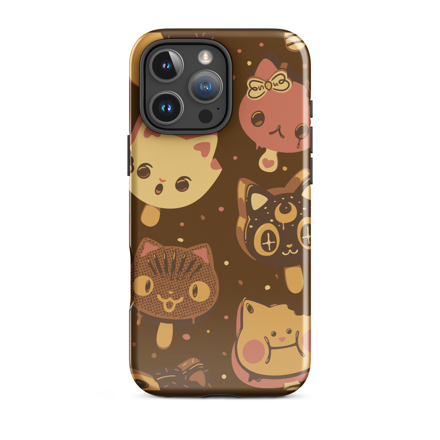 Kawaii-style popsicle cats, each with different expressions and toppings, blending cuteness and fun. This artwork combines the love of cats and sweets in an irresistible and creative design. Perfect for cat lovers and kawaii fans.
