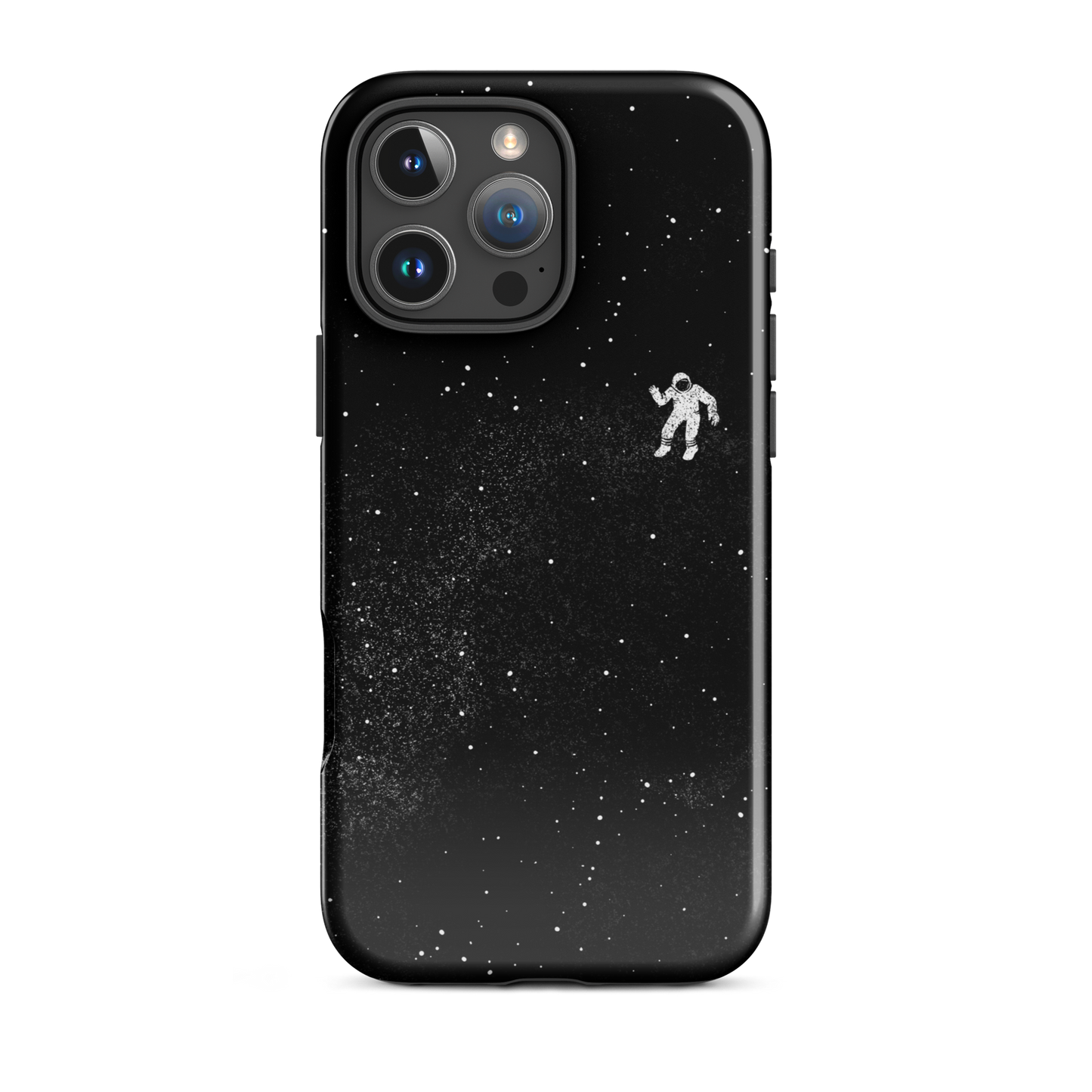 A small astronaut floating through space between the immensity of the universe and the stars. A perfect minimalist art for those who are passionate about space.