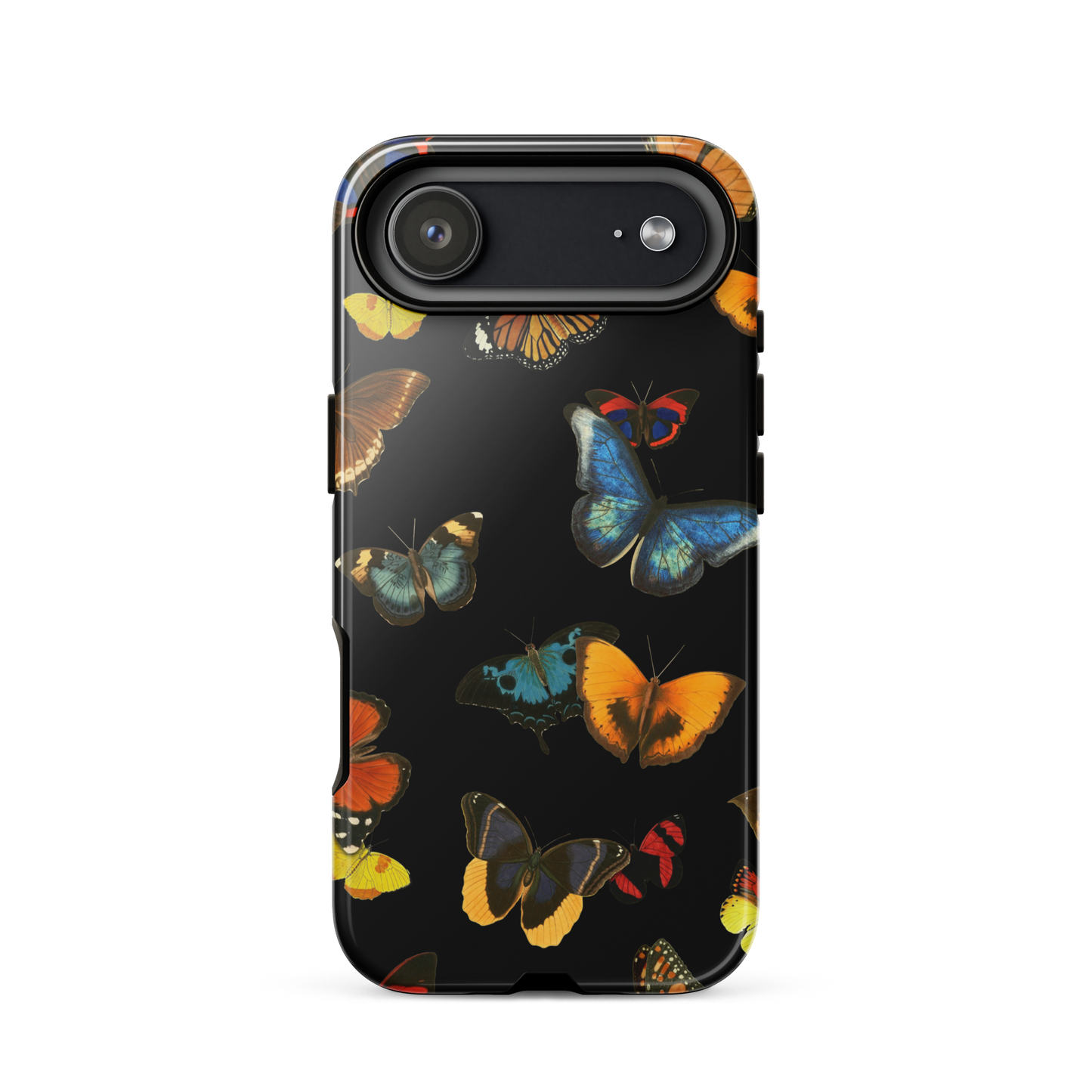 A seamless pattern featuring a vintage collage of butterflies in various species and colors. This dreamy and surreal artwork blends nature and art to create a poetic and elegant aesthetic, perfect for butterfly lovers, nature enthusiasts, and fans of botanical or collage-style designs.
