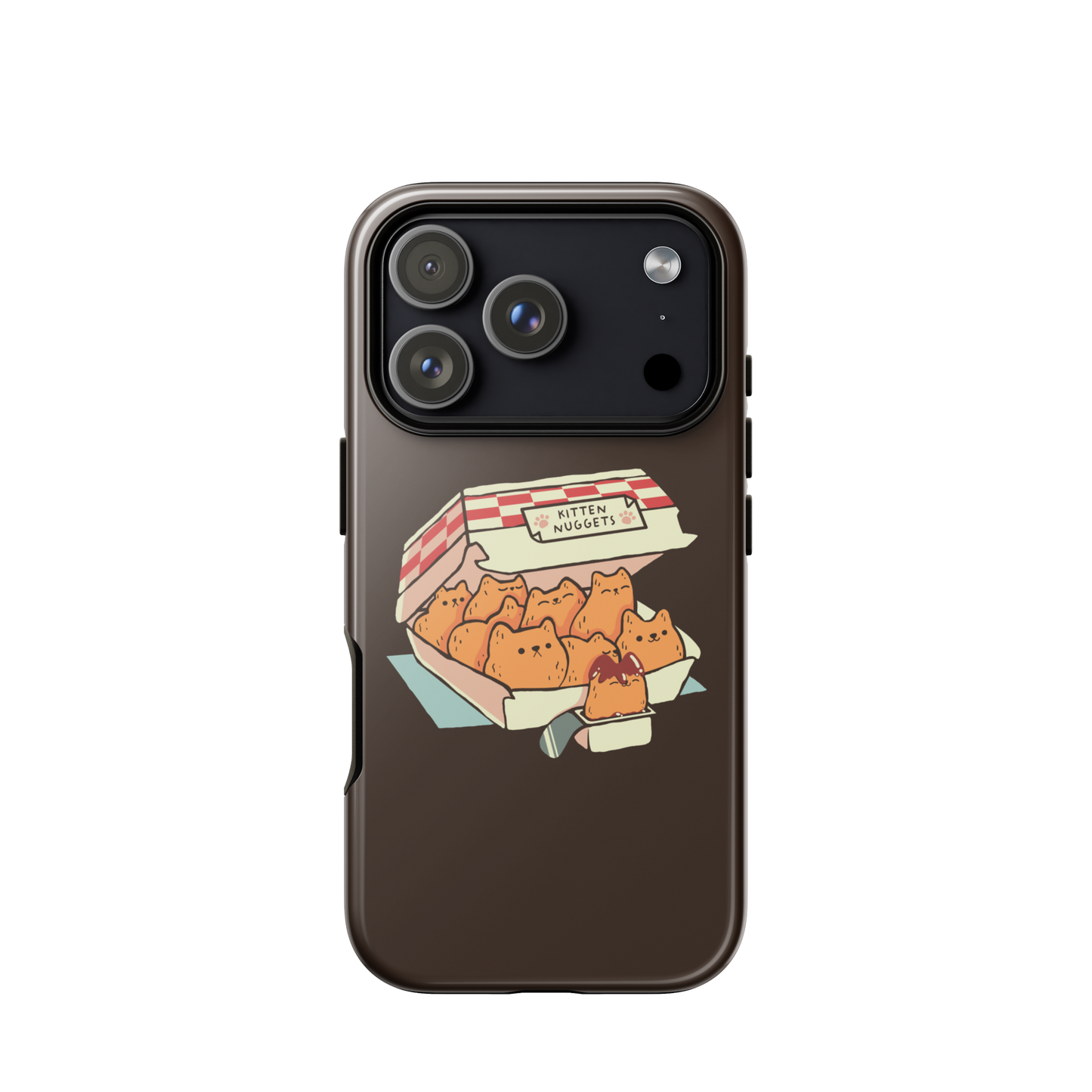 A box of cute nuggets that are shaped like cute kittens. An art that mixes humor, kittens and fast food.