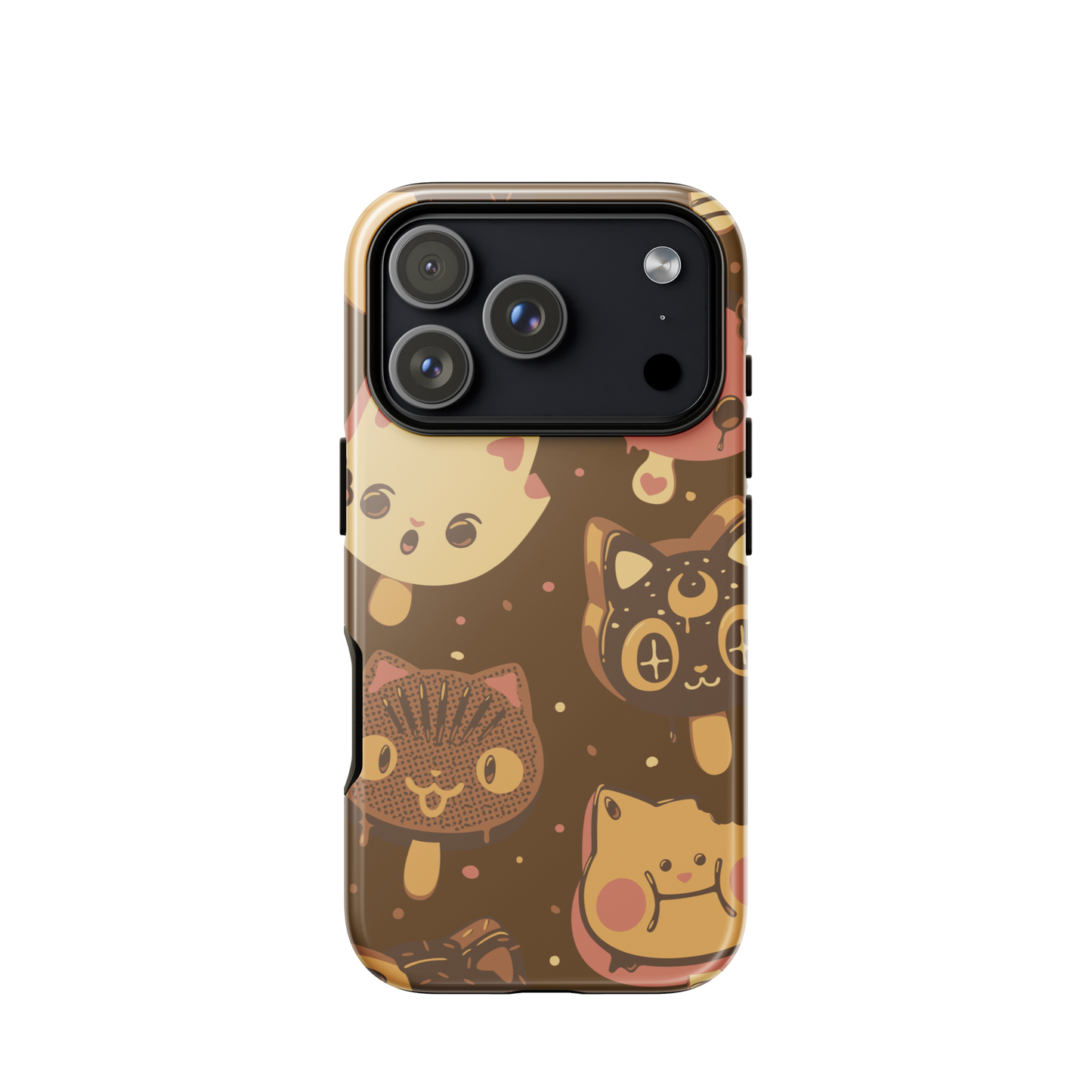 Kawaii-style popsicle cats, each with different expressions and toppings, blending cuteness and fun. This artwork combines the love of cats and sweets in an irresistible and creative design. Perfect for cat lovers and kawaii fans.