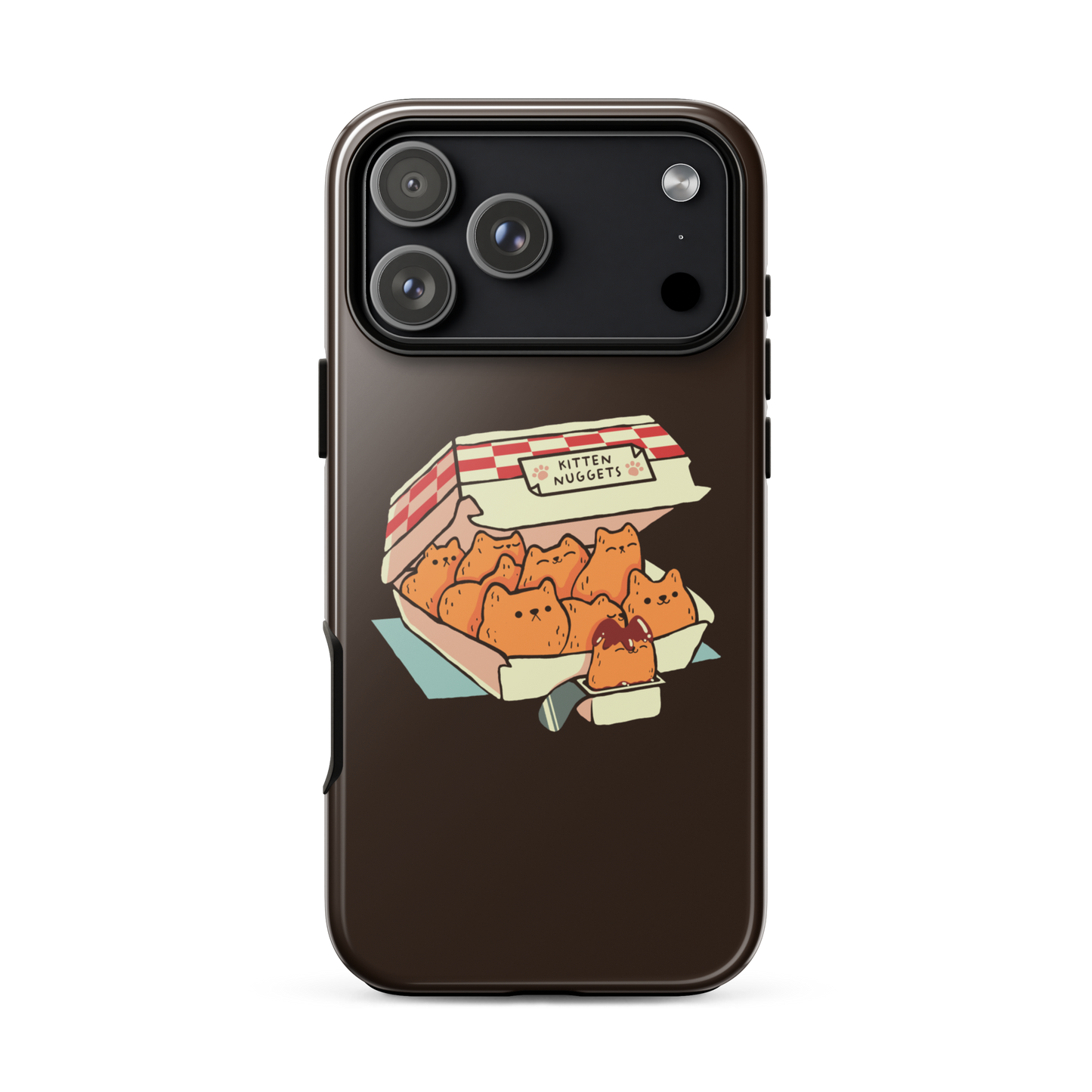 A box of cute nuggets that are shaped like cute kittens. An art that mixes humor, kittens and fast food.