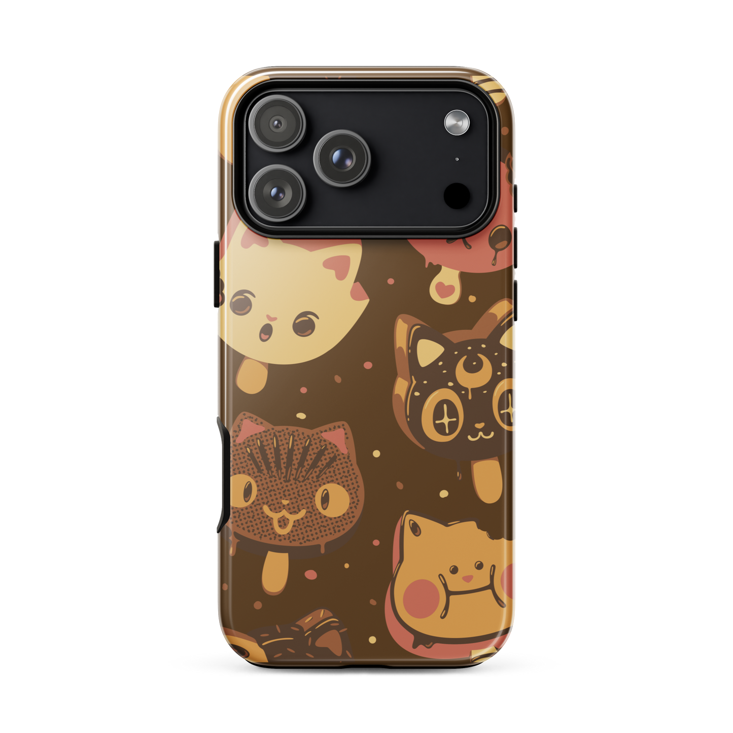 Kawaii-style popsicle cats, each with different expressions and toppings, blending cuteness and fun. This artwork combines the love of cats and sweets in an irresistible and creative design. Perfect for cat lovers and kawaii fans.