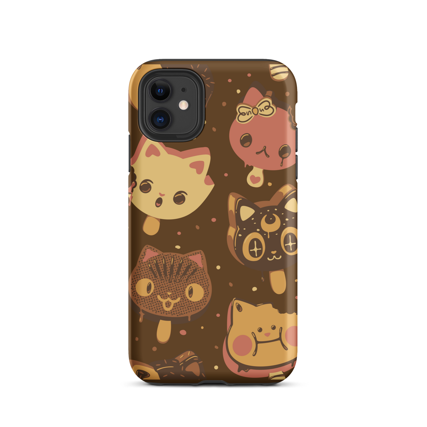 Kawaii-style popsicle cats, each with different expressions and toppings, blending cuteness and fun. This artwork combines the love of cats and sweets in an irresistible and creative design. Perfect for cat lovers and kawaii fans.