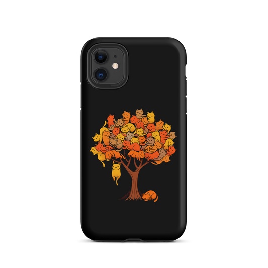 A tree formed by several kittens, some sleeping, others playing. An allusion to where cats come from.