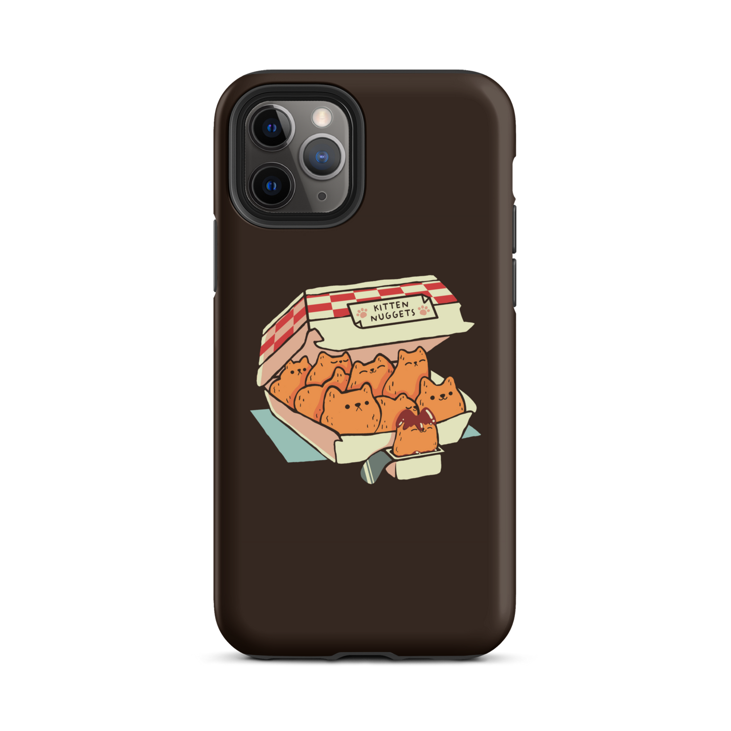 A box of cute nuggets that are shaped like cute kittens. An art that mixes humor, kittens and fast food.