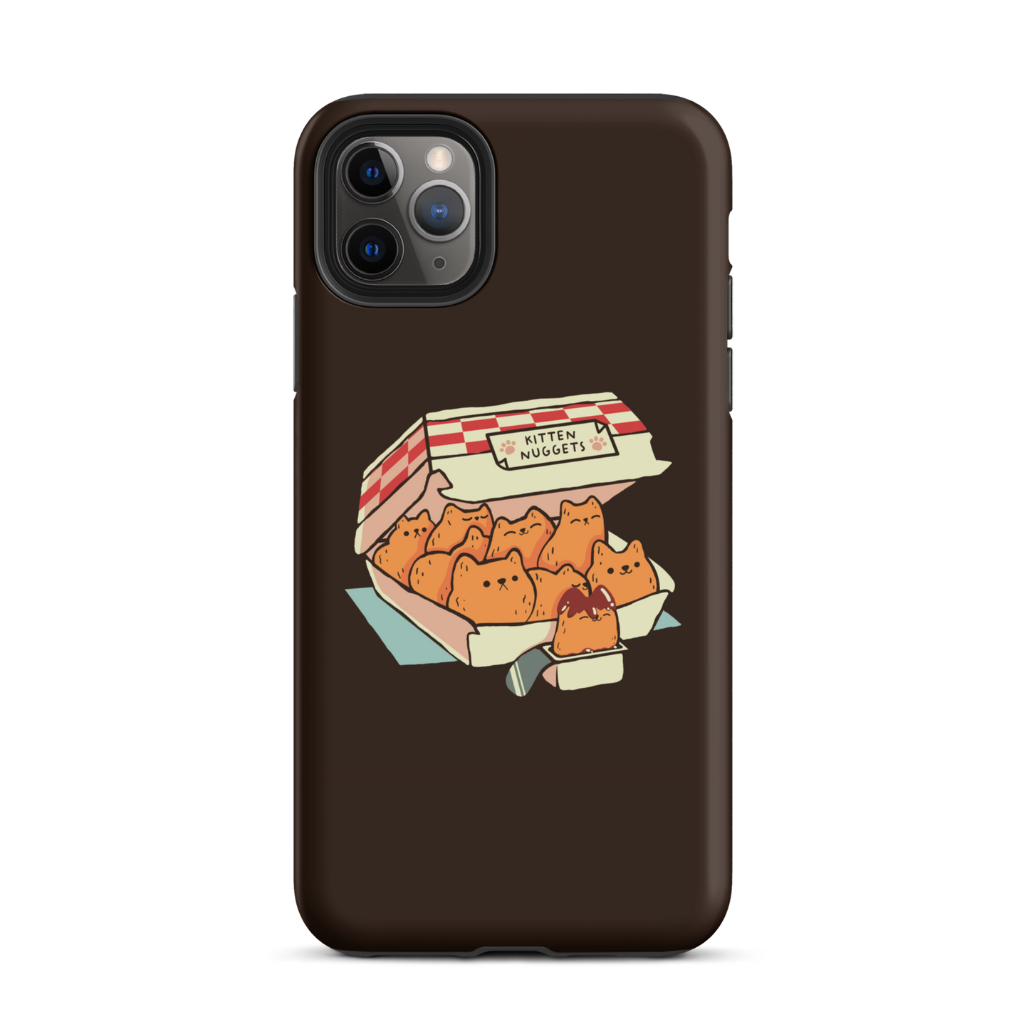 A box of cute nuggets that are shaped like cute kittens. An art that mixes humor, kittens and fast food.