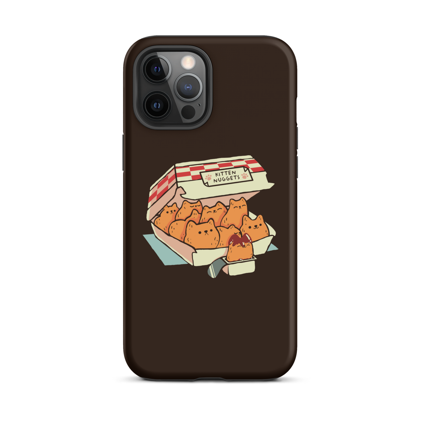 A box of cute nuggets that are shaped like cute kittens. An art that mixes humor, kittens and fast food.