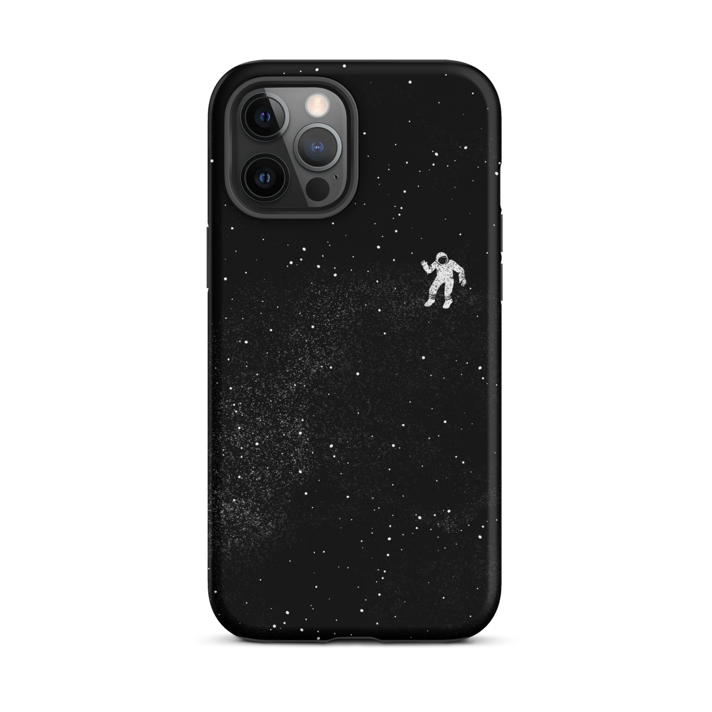 A small astronaut floating through space between the immensity of the universe and the stars. A perfect minimalist art for those who are passionate about space.