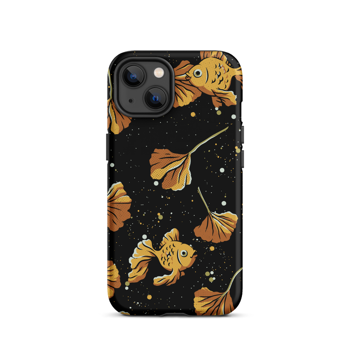 A branch of ginkgo that blends in with the background and disguises itself with several goldfish as if they were its leaves. An art for those who love goldfish.