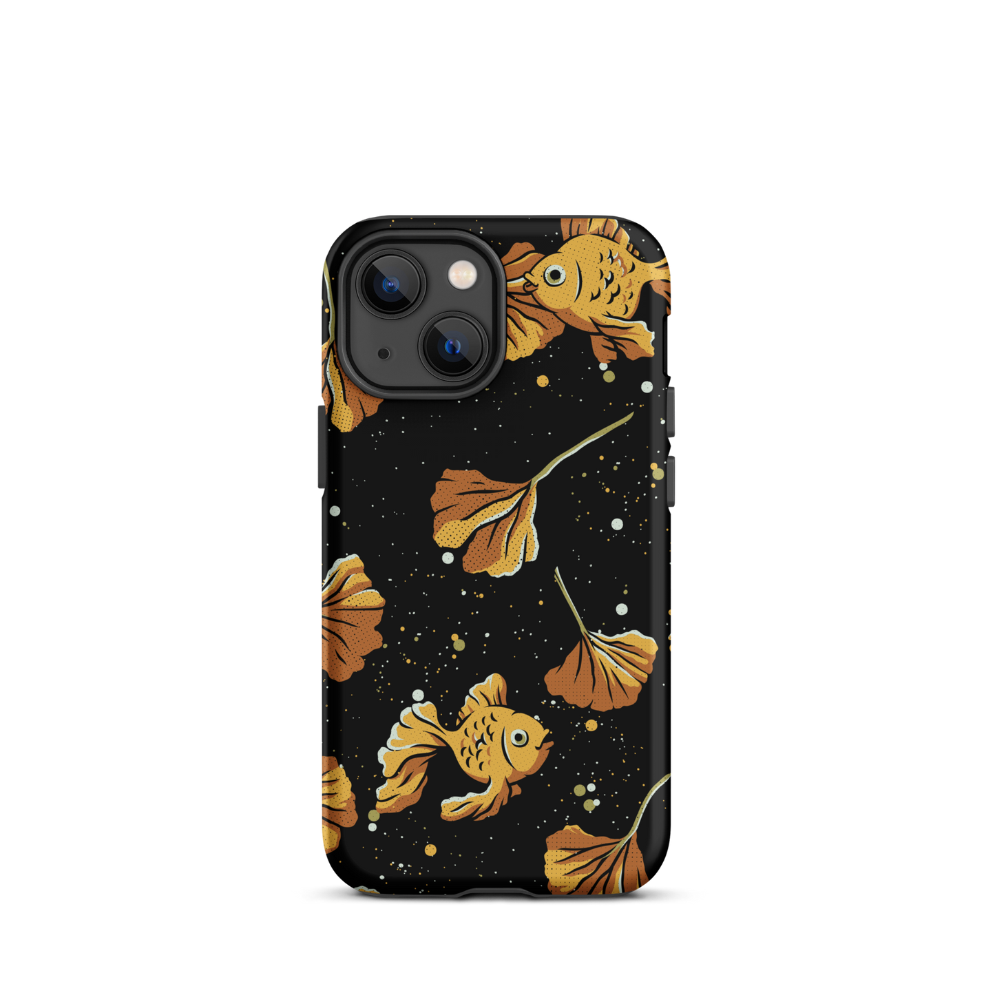 A branch of ginkgo that blends in with the background and disguises itself with several goldfish as if they were its leaves. An art for those who love goldfish.